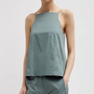 Tibi eco poplin square neck top, 8, $85, worn once.